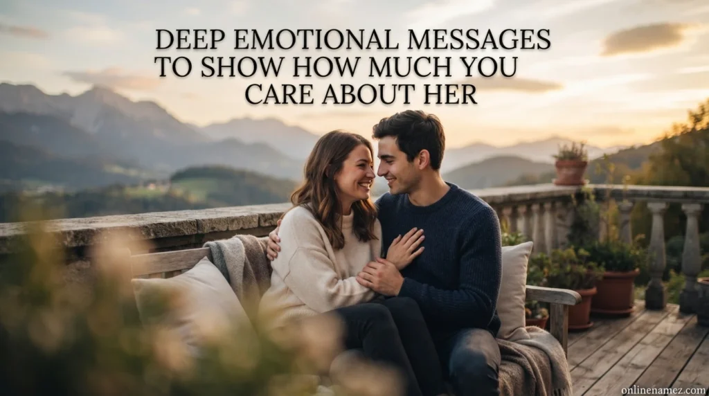 Deep Emotional Messages to Show How Much You Care About Her