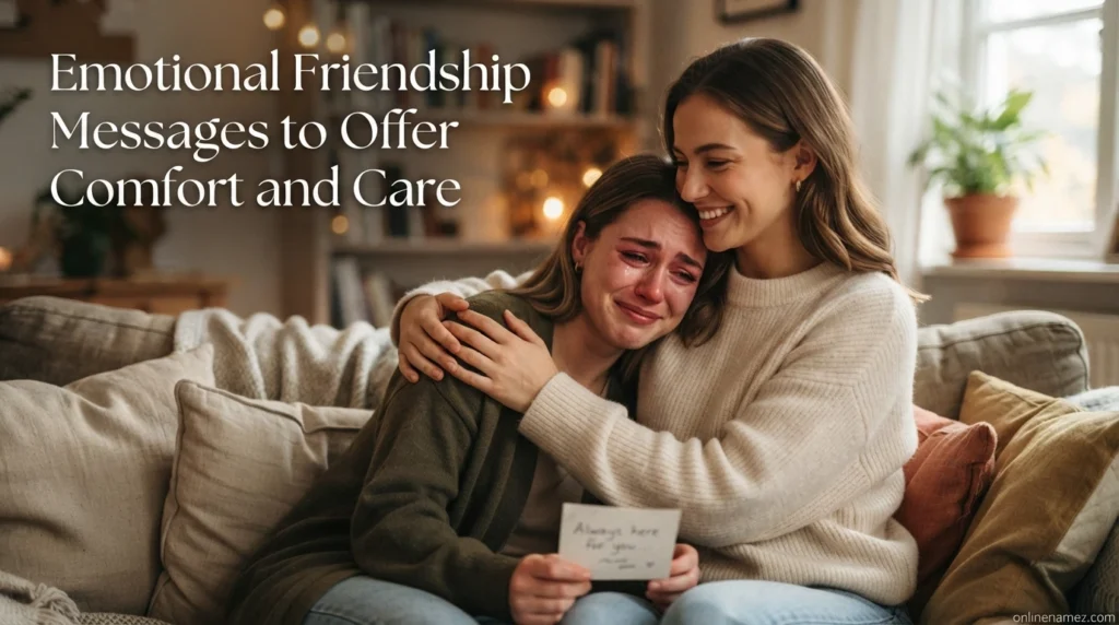Emotional Friendship Messages to Offer Comfort and Care