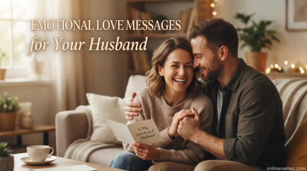 Emotional Love Messages for Your Husband