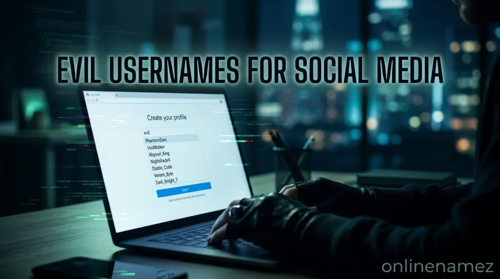 Evil Usernames For Social Media