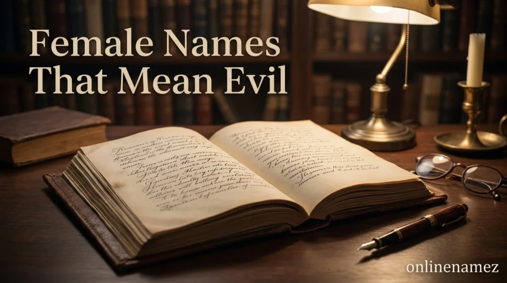 Female Names That Mean Evil