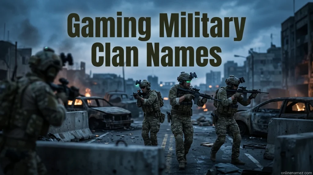 Gaming Military Clan Names