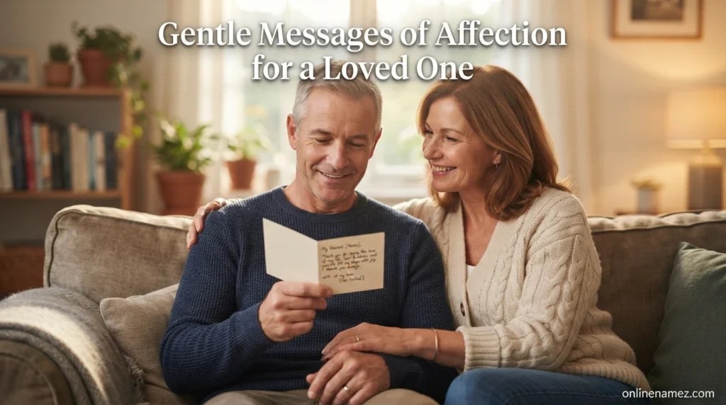Gentle Messages of Affection for a Loved One