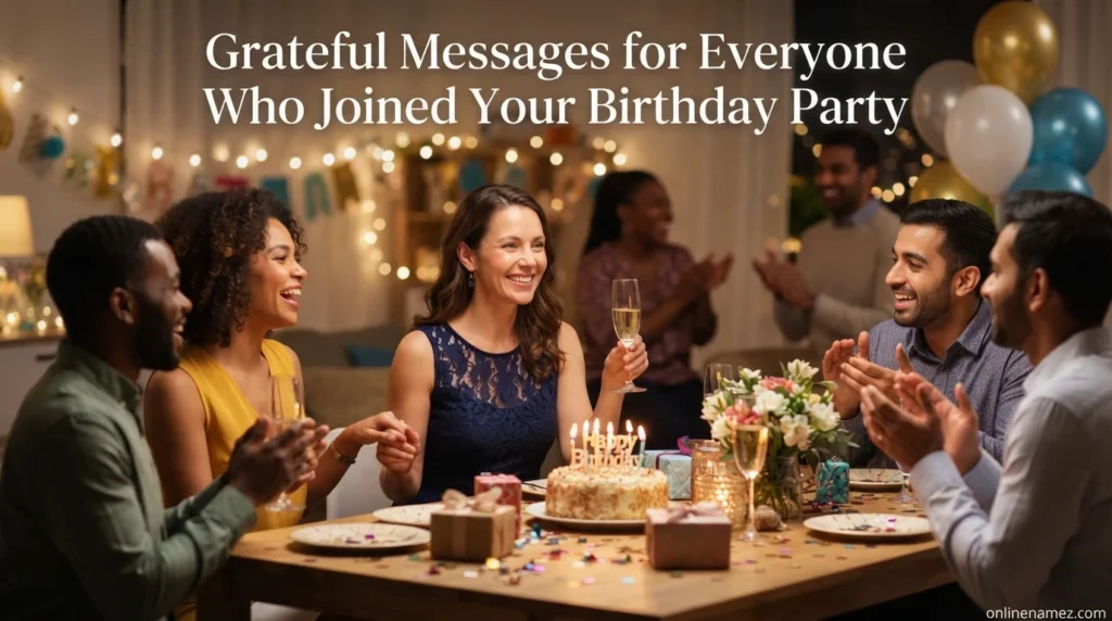 Heartwarming Notes for Birthday Party Supporters