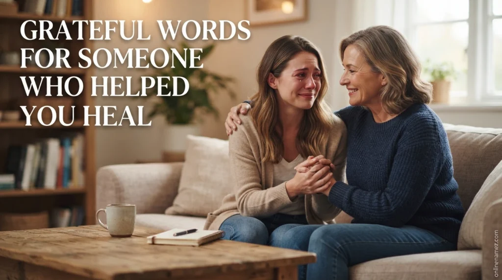 Grateful Words for Someone Who Helped You Heal
