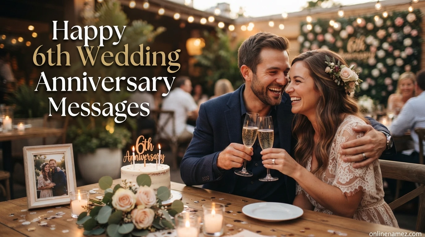 Happy 6th Wedding Anniversary Messages