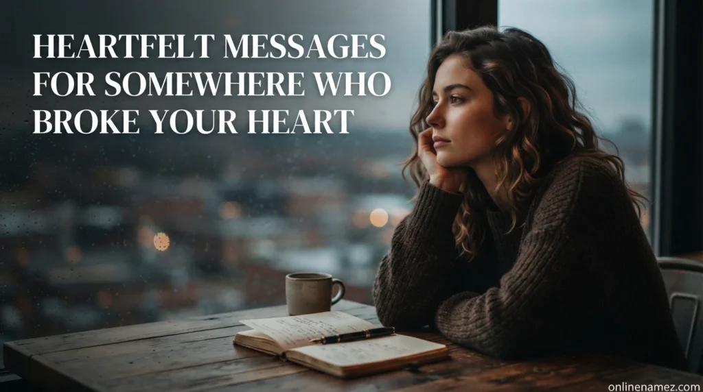Heartfelt Messages for Someone Who Broke Your Heart