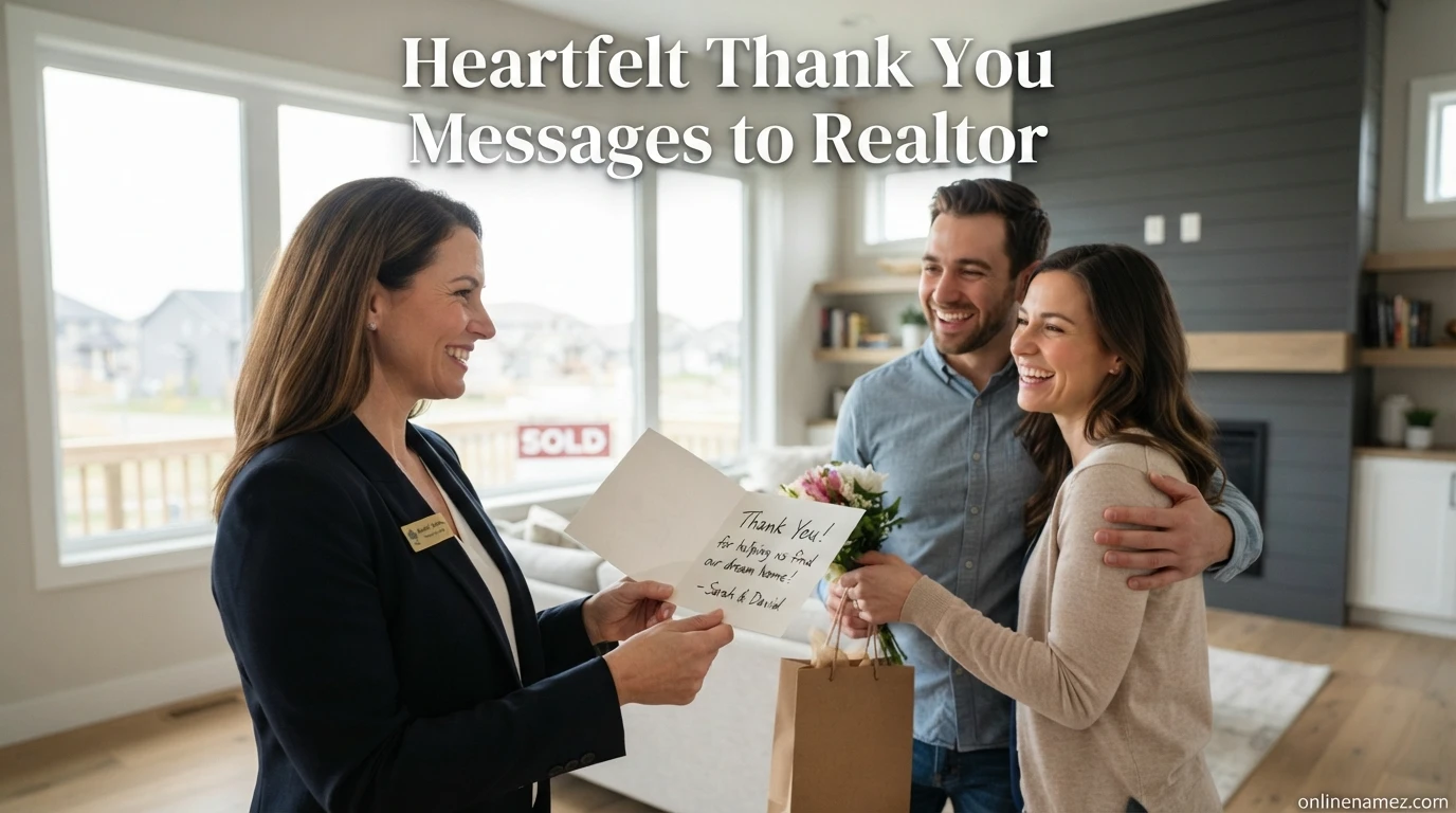 Heartfelt Thank You Messages to Realtor