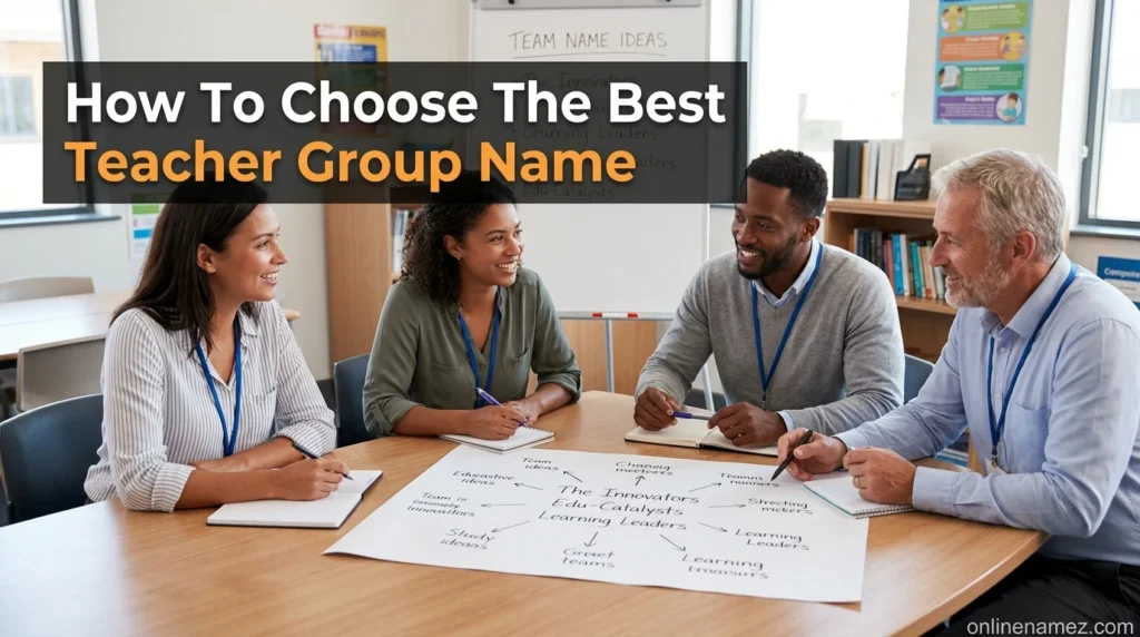 How To Choose The Best Teacher Group Name