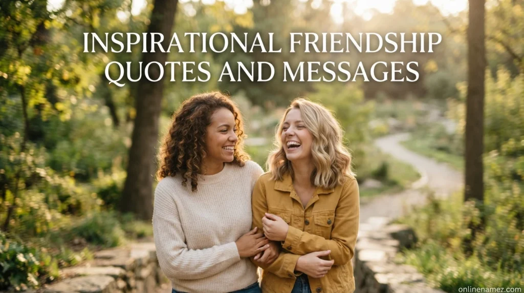 Inspirational Friendship Quotes and Messages