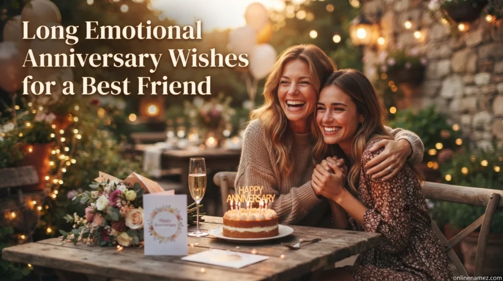 Long Emotional Anniversary Wishes for a Best Friend
