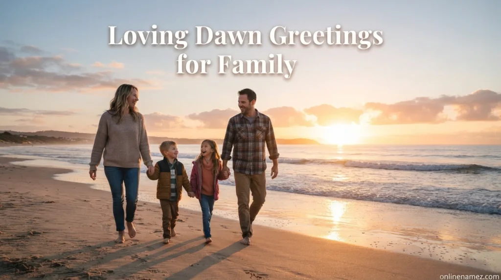 Loving Dawn Greetings for Family