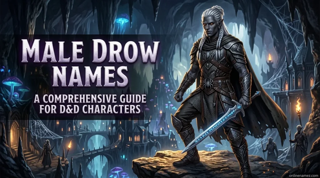 Male Drow Names