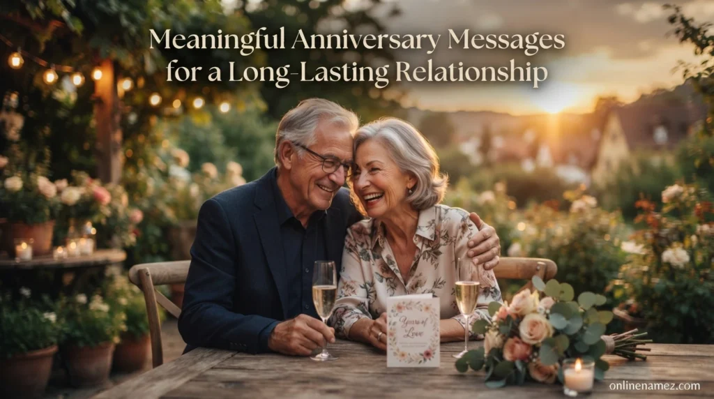 Meaningful Anniversary Messages for a Long-Lasting Relationship