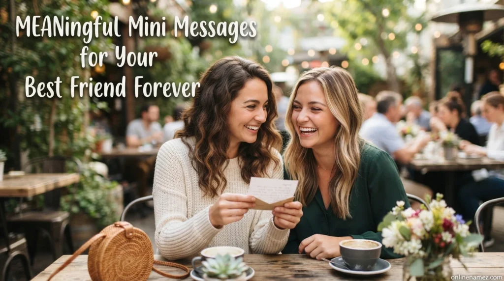 Meaningful Mini Messages for Your Best Friend Forever