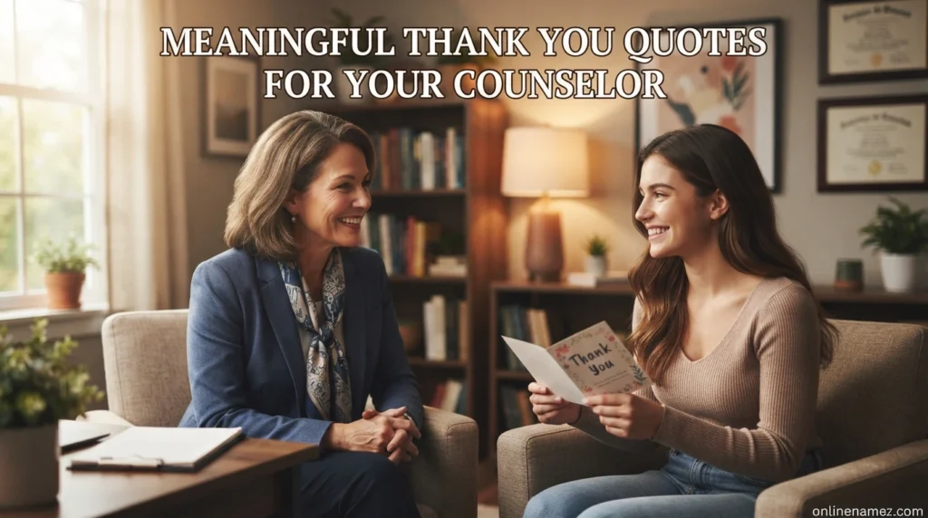 Meaningful Thank You Quotes for Your Counselor
