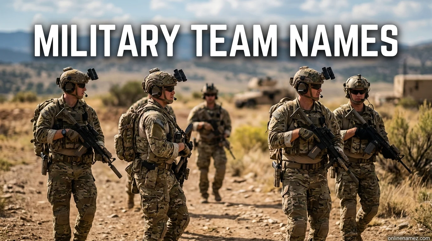 Military Team Names