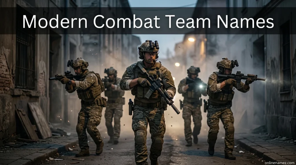 Modern Combat Team Names