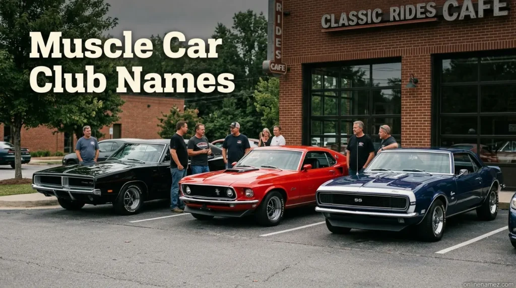 Muscle Car Club Names