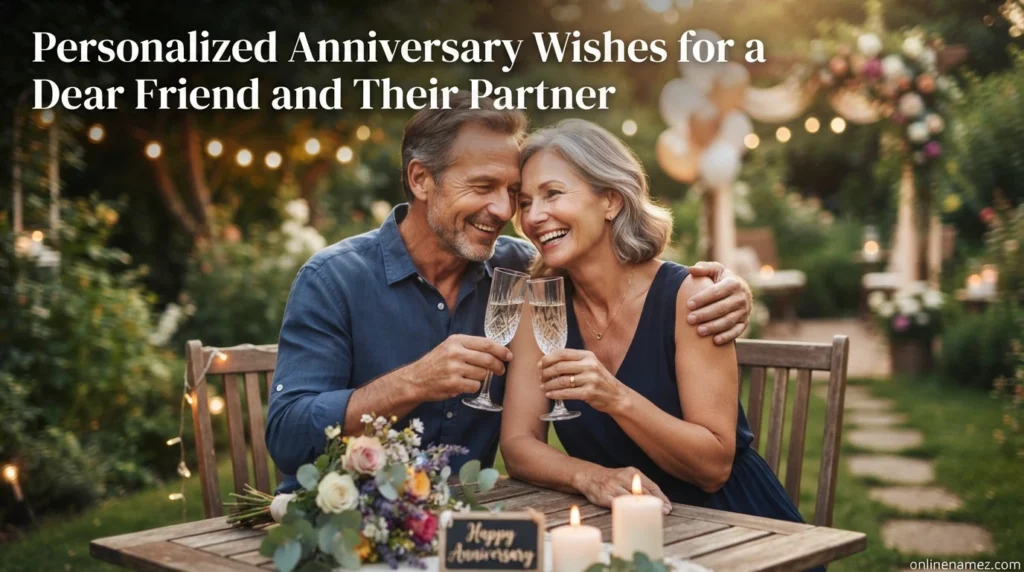 Personalized Anniversary Wishes for a Dear Friend and Their Partner