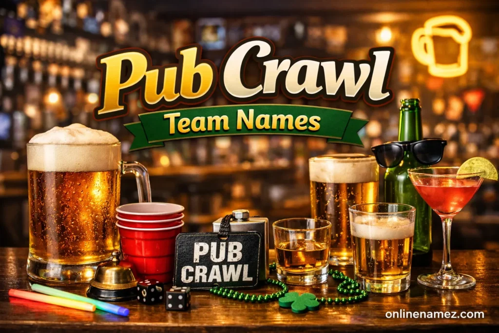 Pub Crawl Team Names