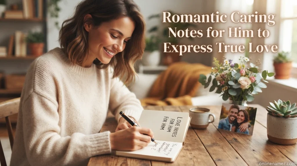 Romantic Caring Notes for Him to Express True Love