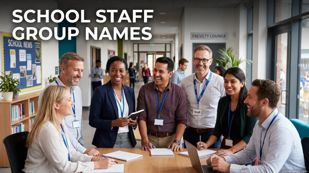 School Staff Group Names
