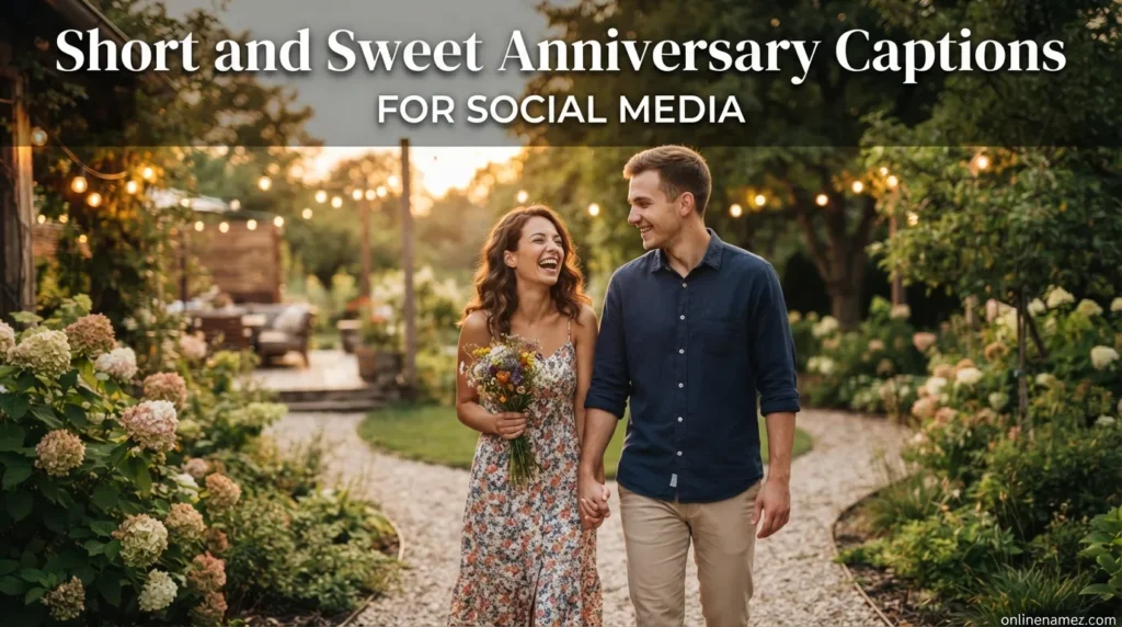 Short and Sweet Anniversary Captions for Social Media