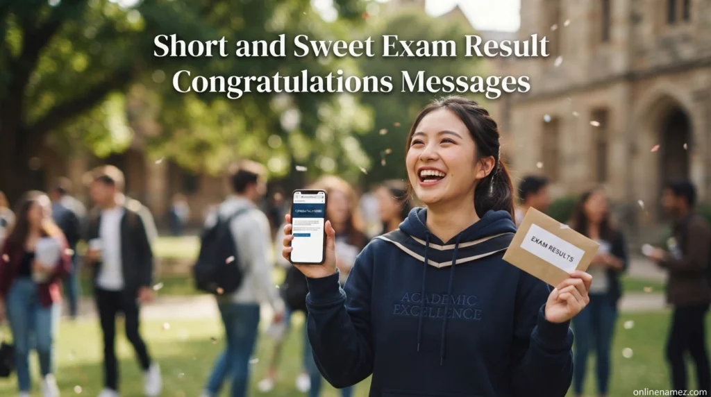 Short and Sweet Exam Result Congratulations Messages