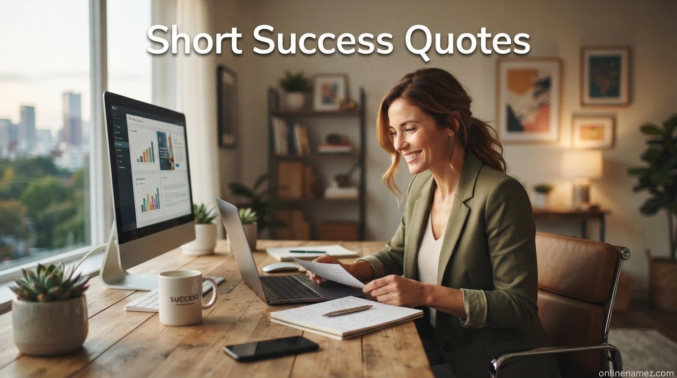 Short Success Quotes