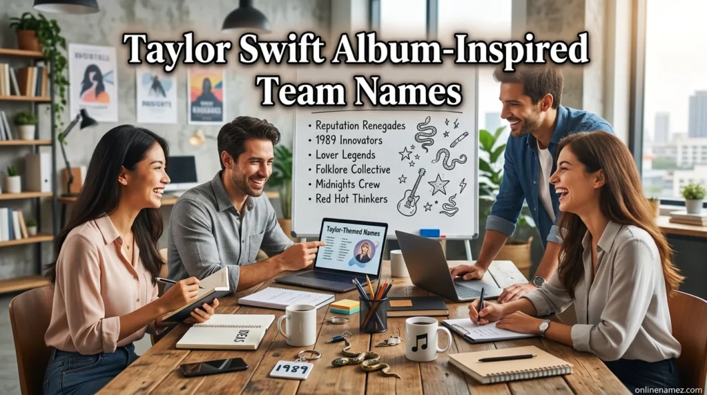 Taylor Swift Album-Inspired Team Names