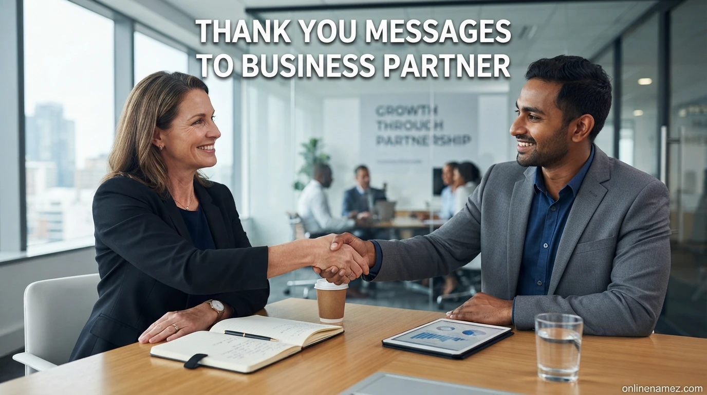 Thank You Messages to Business Partner