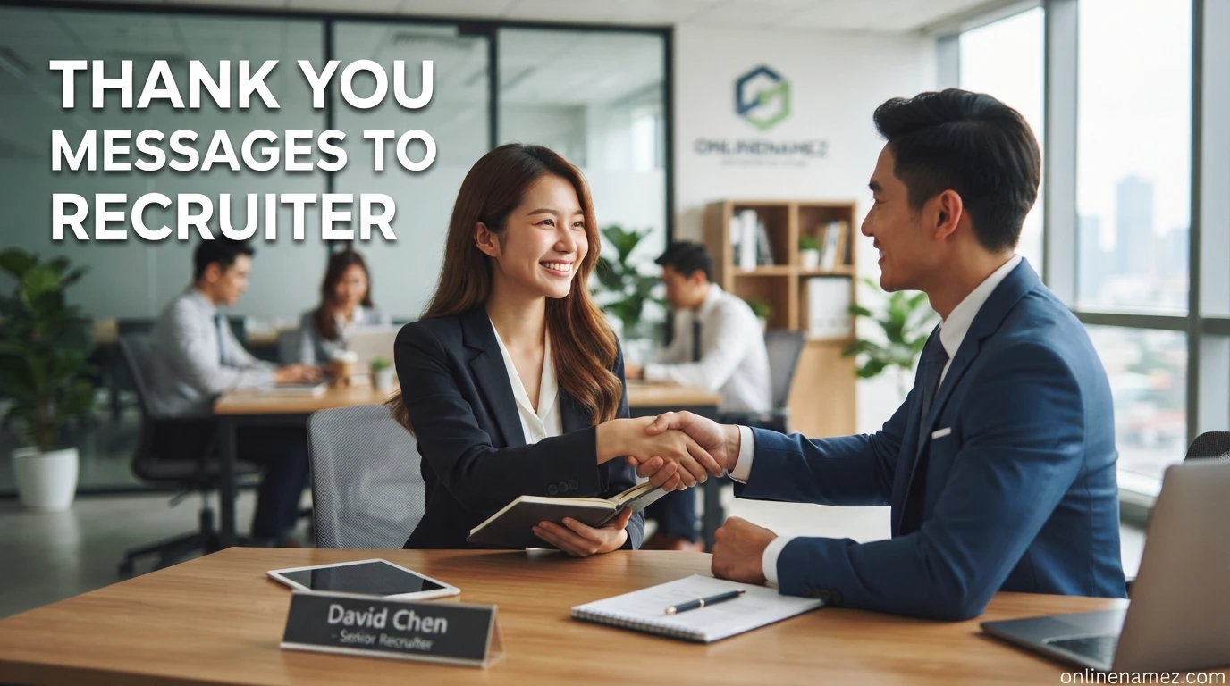 Thank You Messages to Recruiter