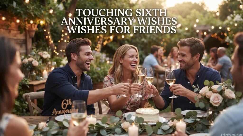 Touching Sixth Anniversary Wishes for Friends