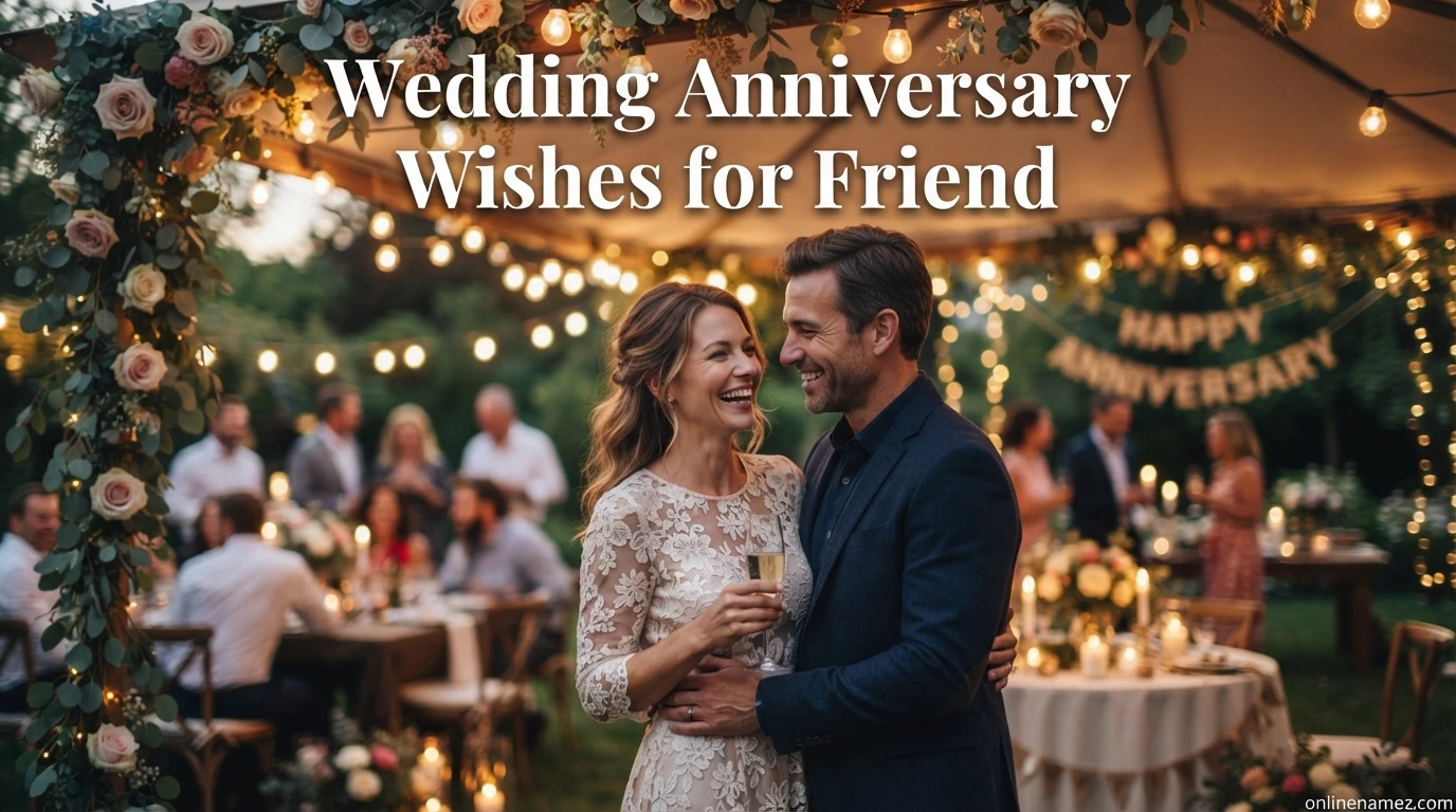 Wedding Anniversary Wishes for Friend