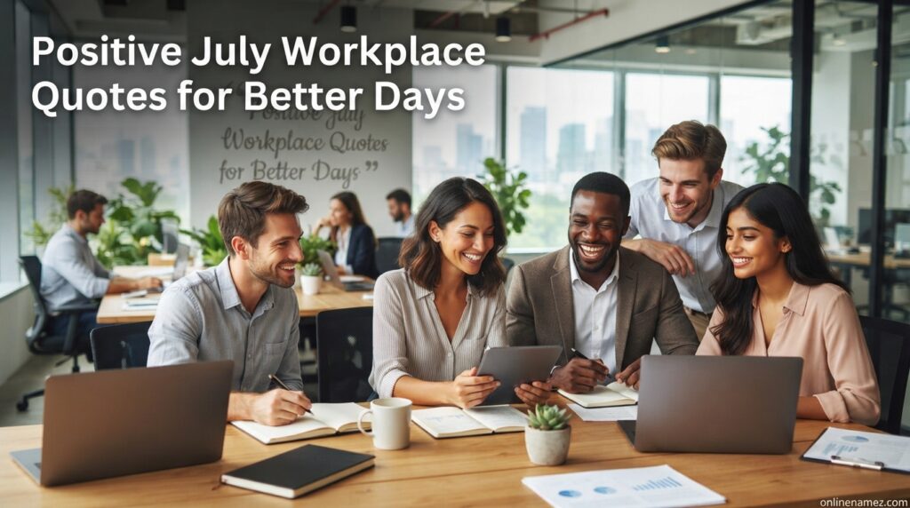 Positive July Workplace Quotes for Better Days