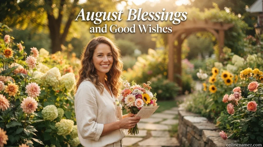 August Blessings and Good Wishes