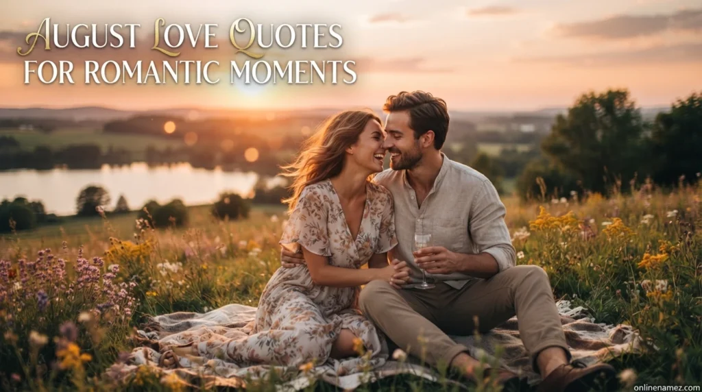 August Love Quotes for Romantic Moments
