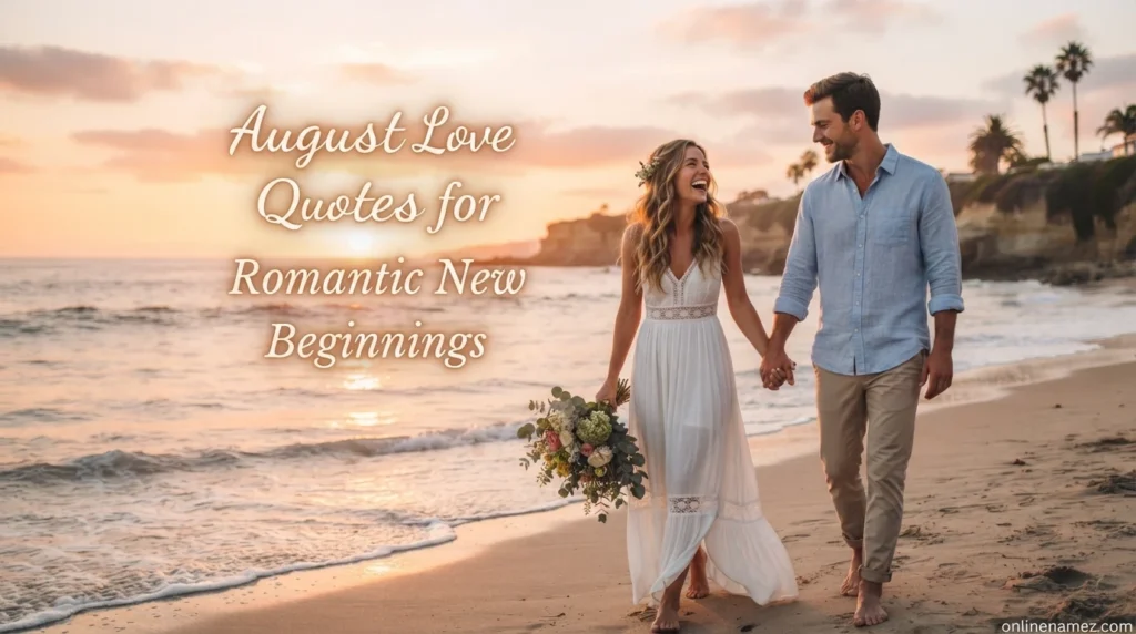 August Love Quotes for Romantic New Beginnings