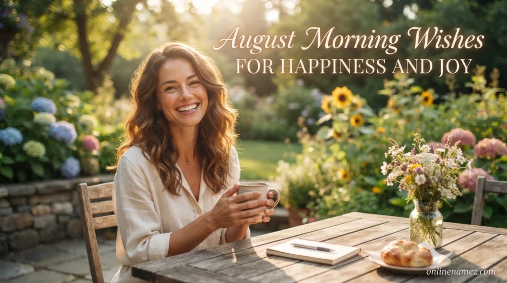 August Morning Wishes for Happiness and Joy