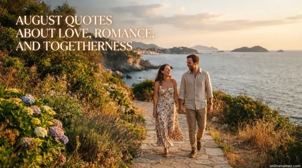 August Quotes About Love, Romance, and Togetherness