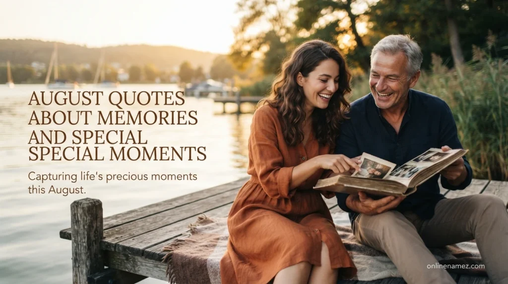 August Quotes About Memories and Special Moments