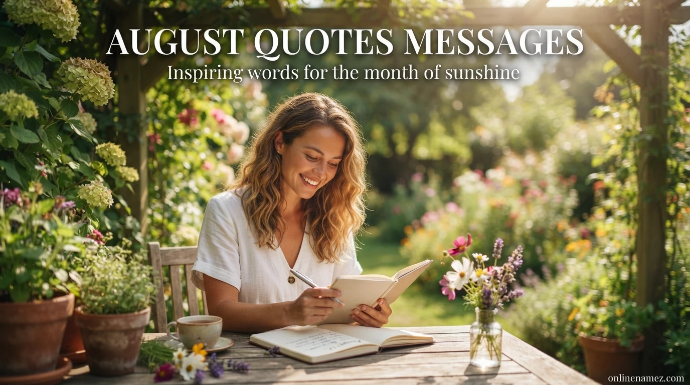 August Quotes Messages