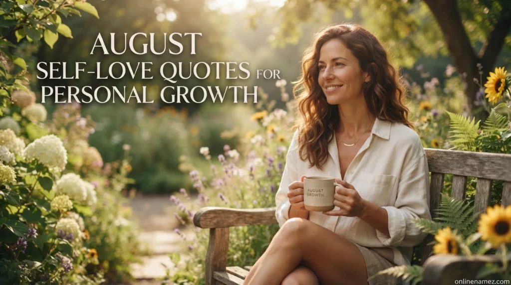 August Self-Love Quotes for Personal Growth
