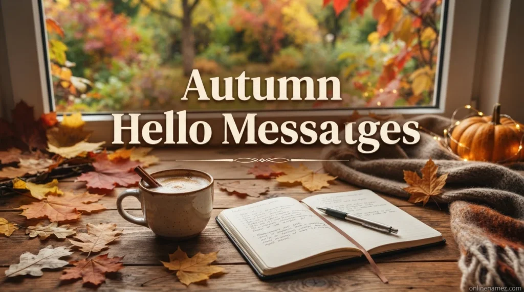 Autumn Hello Messages
