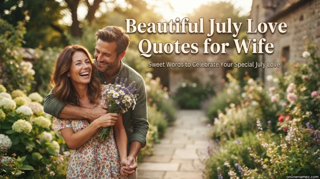 Beautiful July Love Quotes for Wife