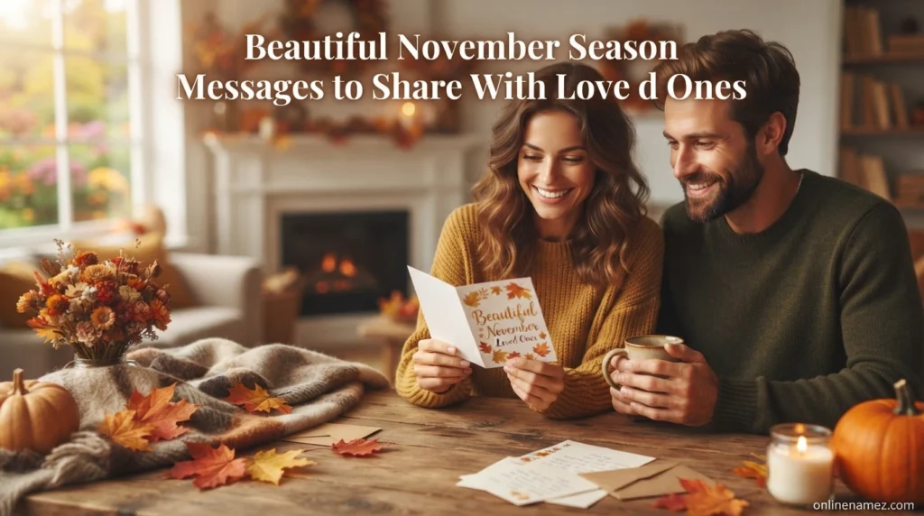 Beautiful November Season Messages to Share With Loved Ones