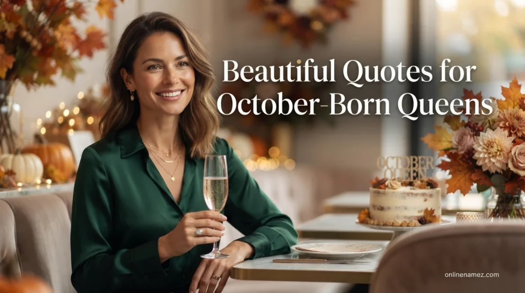 Beautiful Quotes for October-Born Queens