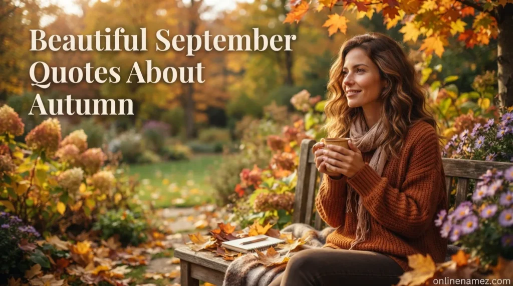 Beautiful September Quotes About Autumn