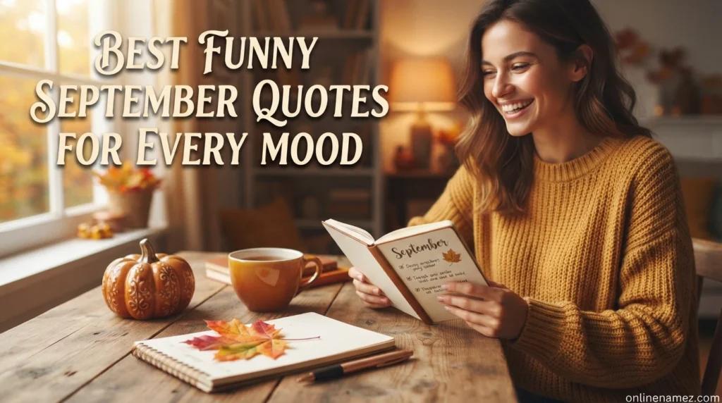 Best Funny September Quotes for Every Mood
